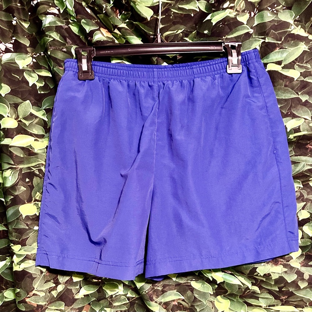 LL Bean Swim Shorts Blue Nylon Mesh Pockets Women’s 10